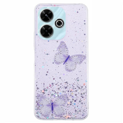 AW Series For Xiaomi Redmi 13 5G  /  13 4G Case Epoxy PVC Butterfly TPU Aesthetics Phone Cover
