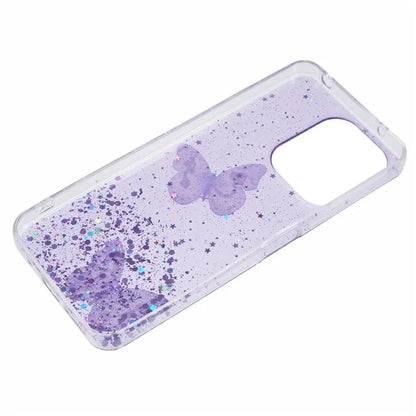 AW Series For Xiaomi Redmi 13 5G  /  13 4G Case Epoxy PVC Butterfly TPU Aesthetics Phone Cover