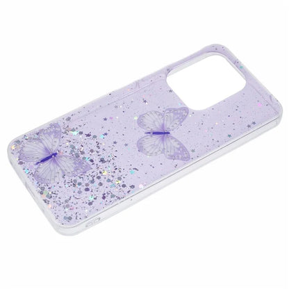 AW Series For Xiaomi Redmi 13 5G  /  13 4G Case Epoxy PVC Butterfly TPU Aesthetics Phone Cover