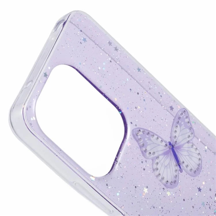AW Series For Xiaomi Redmi 13 5G  /  13 4G Case Epoxy PVC Butterfly TPU Aesthetics Phone Cover