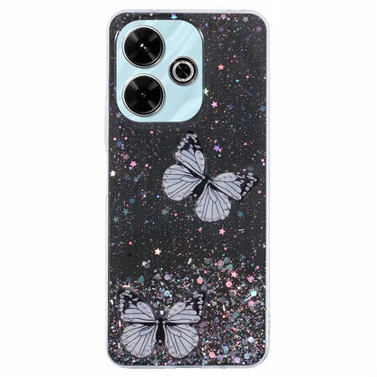 AW Series For Xiaomi Redmi 13 5G  /  13 4G Case Epoxy PVC Butterfly TPU Aesthetics Phone Cover