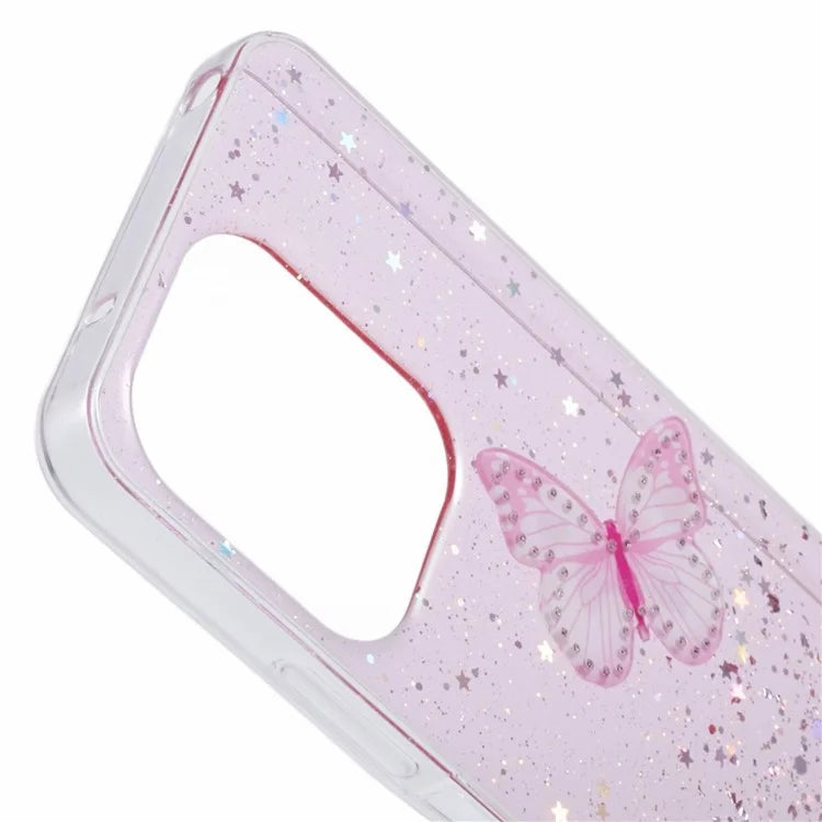 AW Series For Xiaomi Redmi 13 5G  /  13 4G Case Epoxy PVC Butterfly TPU Aesthetics Phone Cover