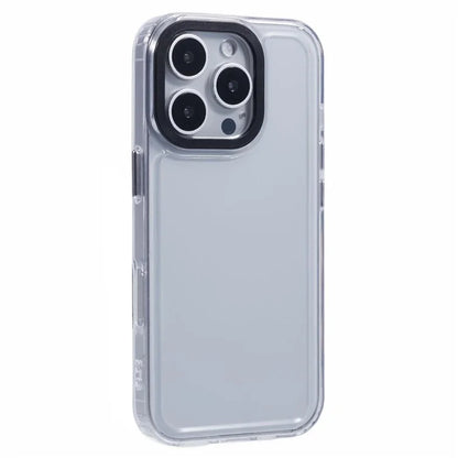 For iPhone 16 Pro Clear Phone Case PC+TPU Hybrid Back Cover
