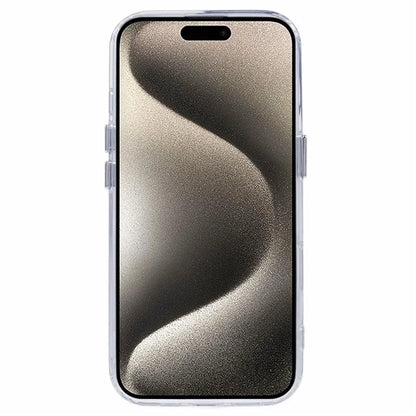 For iPhone 16 Pro Clear Phone Case PC+TPU Hybrid Back Cover