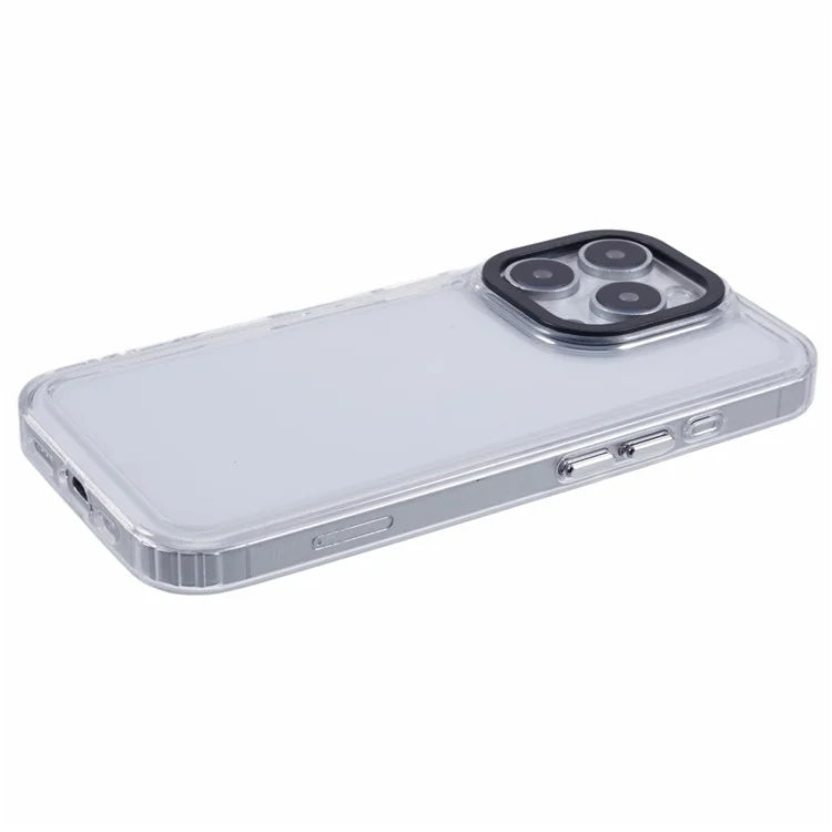For iPhone 16 Pro Clear Phone Case PC+TPU Hybrid Back Cover