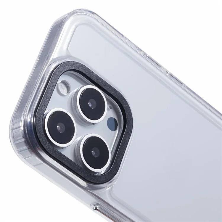 For iPhone 16 Pro Clear Phone Case PC+TPU Hybrid Back Cover
