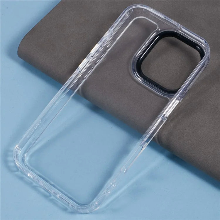 For iPhone 16 Pro Clear Phone Case PC+TPU Hybrid Back Cover