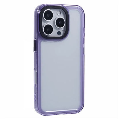For iPhone 16 Pro Clear Phone Case PC+TPU Hybrid Back Cover