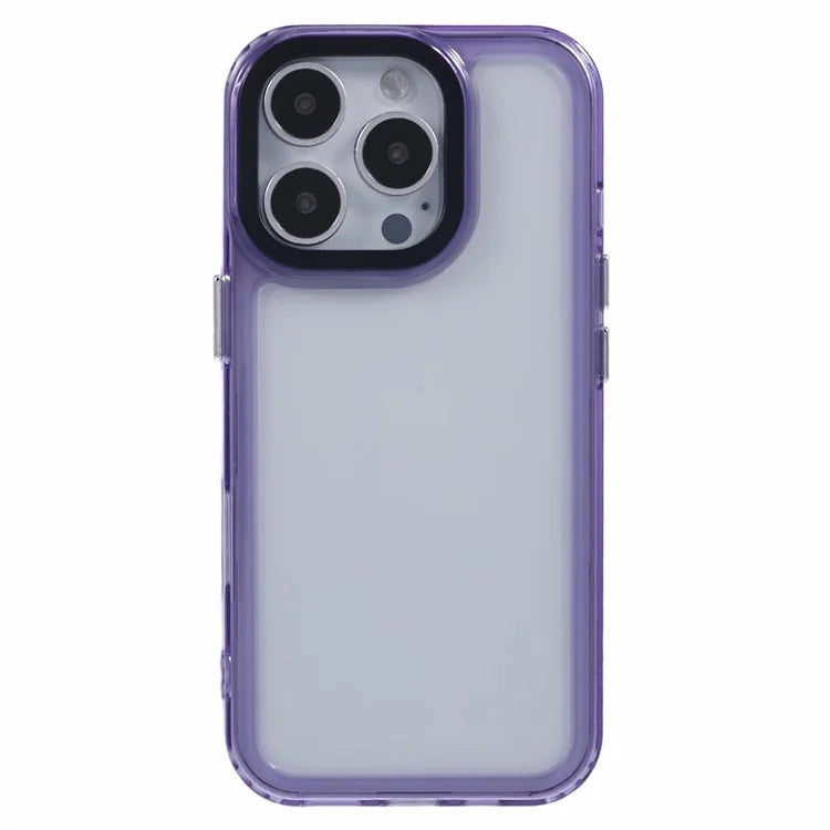 For iPhone 16 Pro Clear Phone Case PC+TPU Hybrid Back Cover