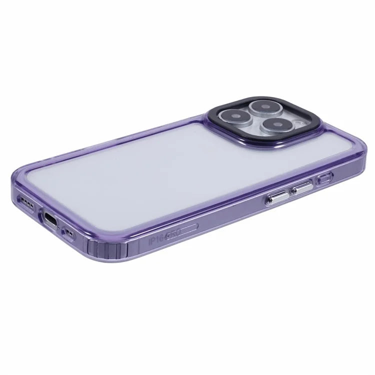 For iPhone 16 Pro Clear Phone Case PC+TPU Hybrid Back Cover