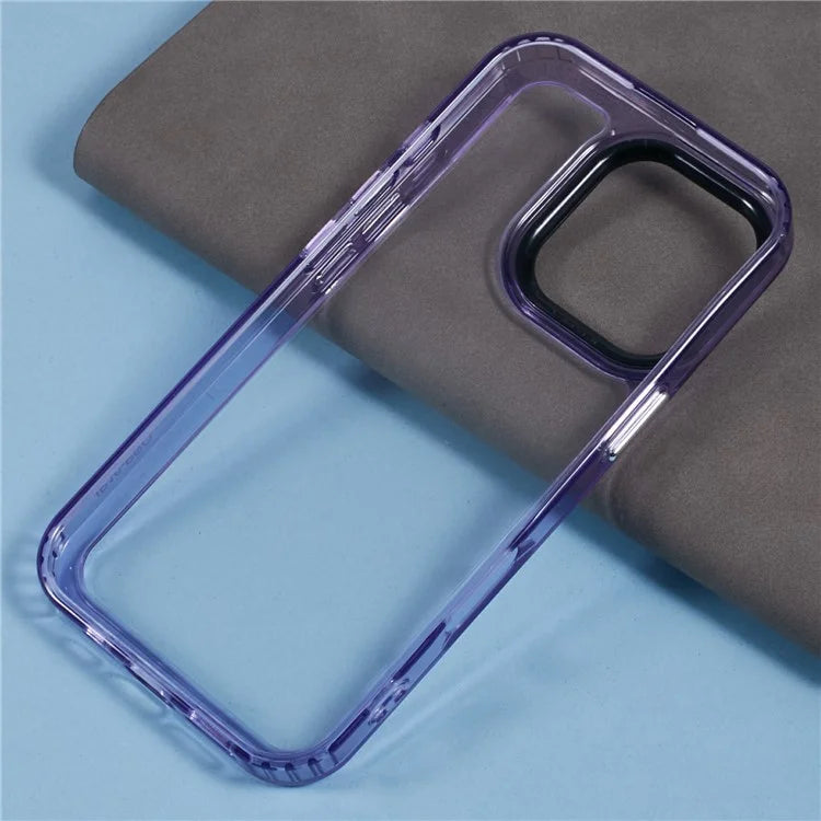 For iPhone 16 Pro Clear Phone Case PC+TPU Hybrid Back Cover