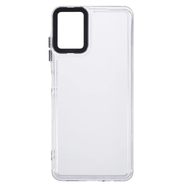 For Samsung Galaxy A06 Clear Phone Case PC+TPU Hybrid Back Cover