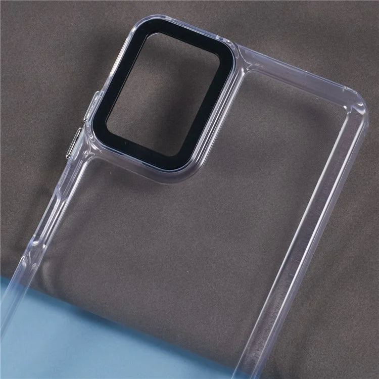 For Samsung Galaxy A06 Clear Phone Case PC+TPU Hybrid Back Cover