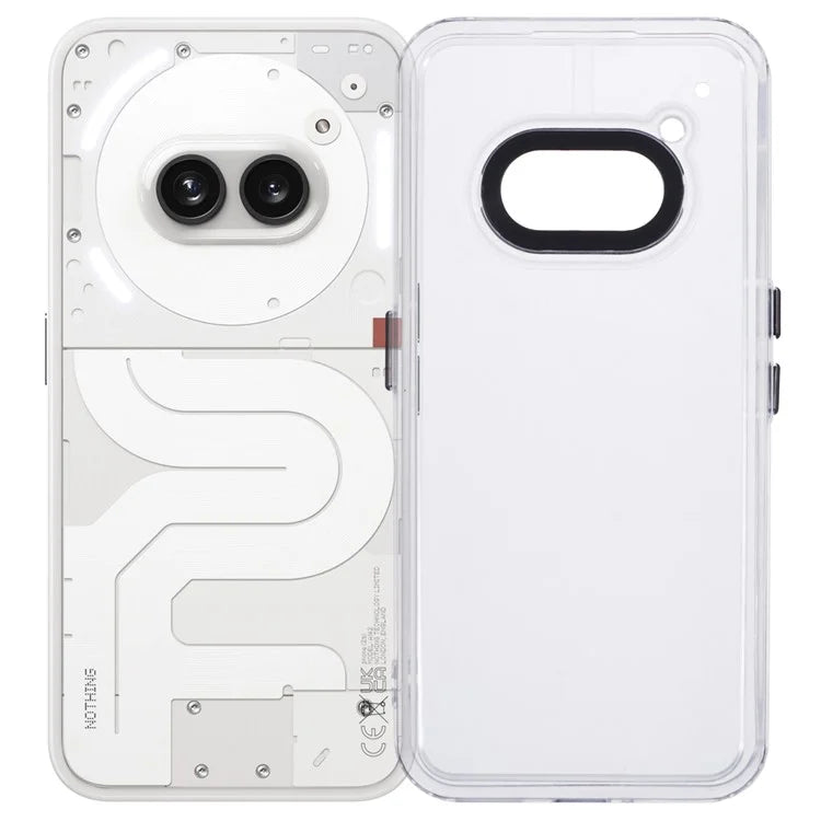 For Nothing Phone (2a) Clear Phone Case PC+TPU Hybrid Back Cover