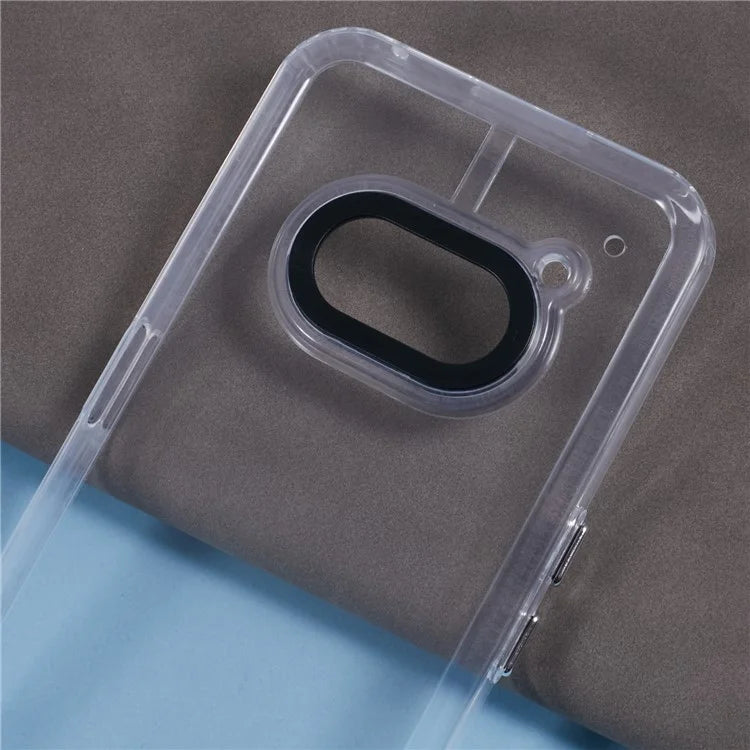 For Nothing Phone (2a) Clear Phone Case PC+TPU Hybrid Back Cover