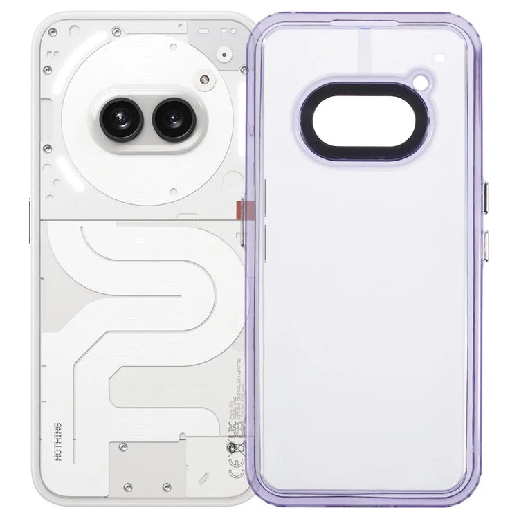 For Nothing Phone (2a) Clear Phone Case PC+TPU Hybrid Back Cover