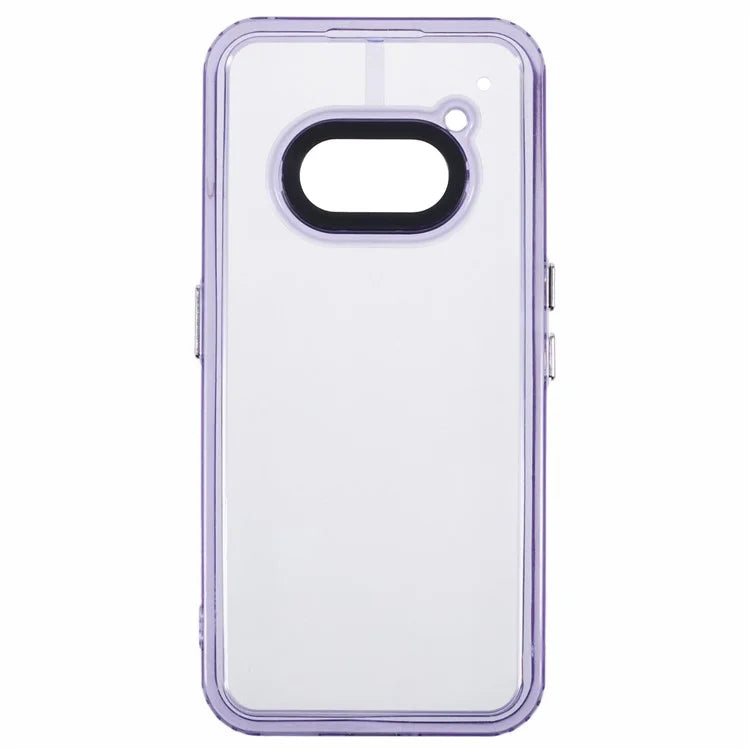 For Nothing Phone (2a) Clear Phone Case PC+TPU Hybrid Back Cover