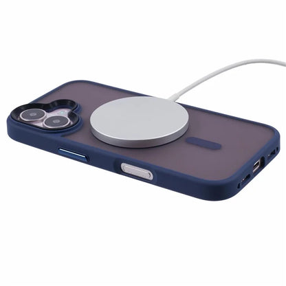 For iPhone 16 Plus Case Compatible with MagSafe TPU+PC Rubberized Finish Phone Cover