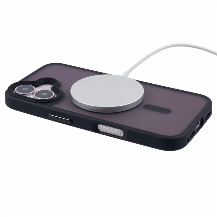 For iPhone 16 Plus Case Compatible with MagSafe TPU+PC Rubberized Finish Phone Cover