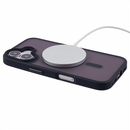 For iPhone 16 Plus Case Compatible with MagSafe TPU+PC Rubberized Finish Phone Cover