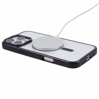 For iPhone 16 Pro Case Matte Electroplating Phone Cover Compatible with MagSafe