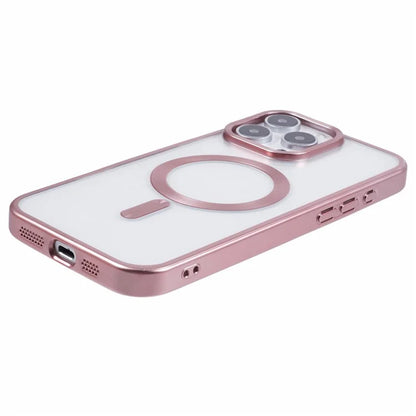 For iPhone 16 Pro Case Matte Electroplating Phone Cover Compatible with MagSafe