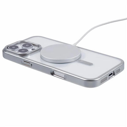 For iPhone 16 Pro Case Matte Electroplating Phone Cover Compatible with MagSafe