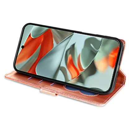 For Google Pixel 9 Pro  /  Pixel 9 Stand Case Glitter Phone Leather Cover Zipper Pocket