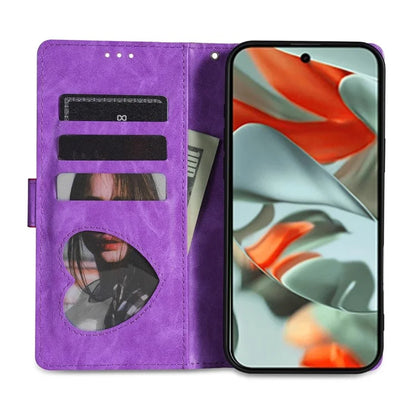 For Google Pixel 9 Pro  /  Pixel 9 Stand Case Glitter Phone Leather Cover Zipper Pocket