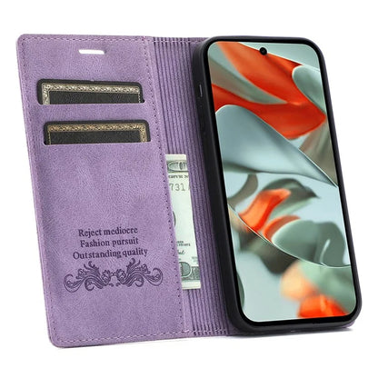 For Google Pixel 9 Pro  /  Pixel 9 Wallet Case Magnetic Closing Leather Phone Cover
