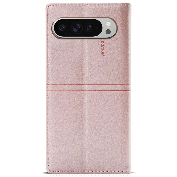 For Google Pixel 9 Pro  /  Pixel 9 Wallet Case Magnetic Closing Leather Phone Cover