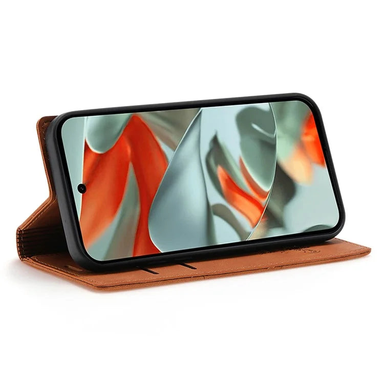 For Google Pixel 9 Pro  /  Pixel 9 Wallet Case Magnetic Closing Leather Phone Cover