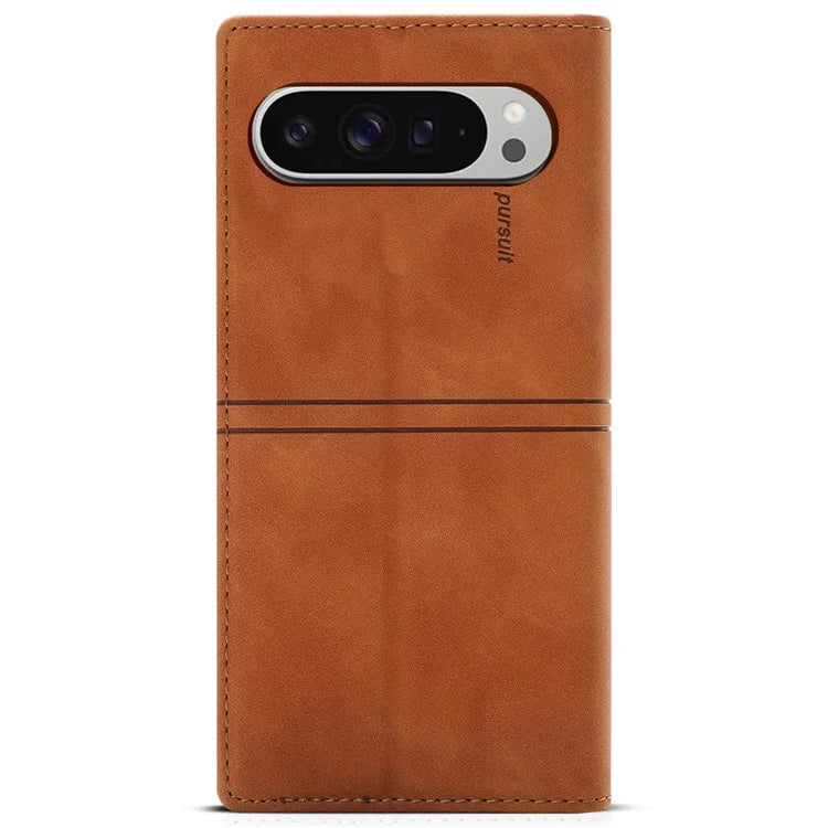 For Google Pixel 9 Pro  /  Pixel 9 Wallet Case Magnetic Closing Leather Phone Cover