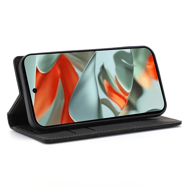 For Google Pixel 9 Pro  /  Pixel 9 Wallet Case Magnetic Closing Leather Phone Cover