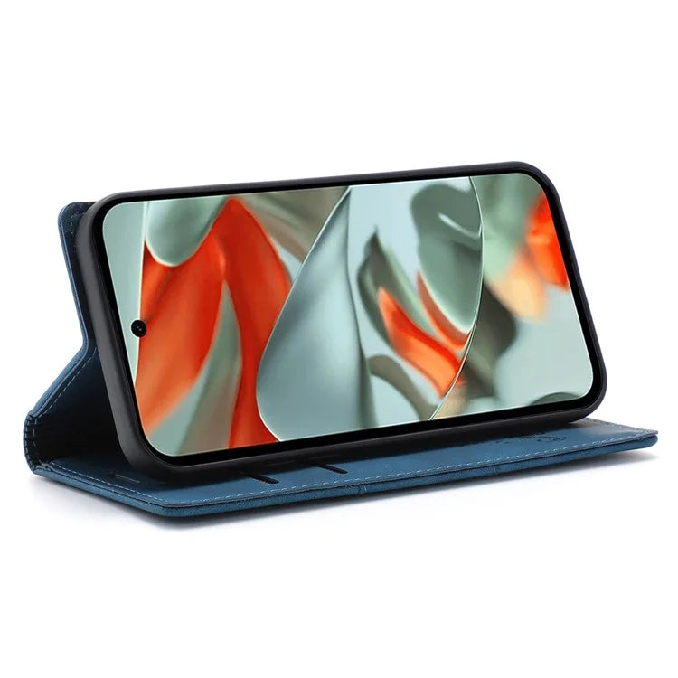 For Google Pixel 9 Pro  /  Pixel 9 Wallet Case Magnetic Closing Leather Phone Cover