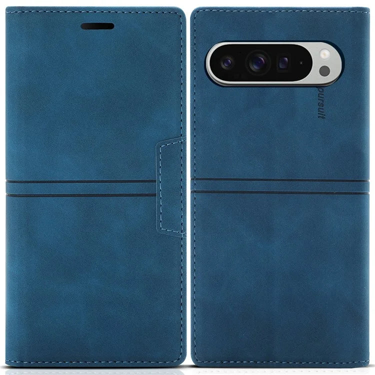 For Google Pixel 9 Pro XL Wallet Case Magnetic Closing Leather Phone Cover