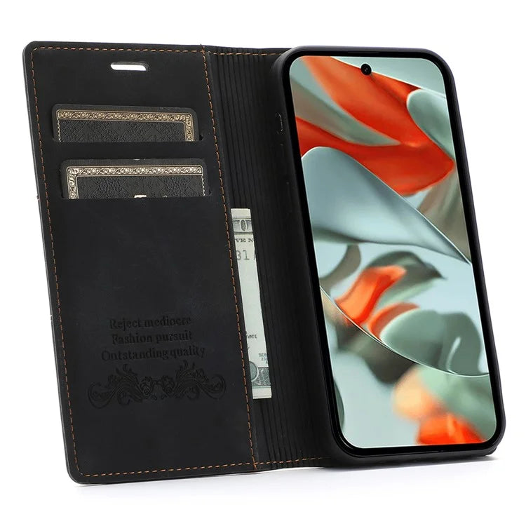 For Google Pixel 9 Pro XL Wallet Case Magnetic Closing Leather Phone Cover