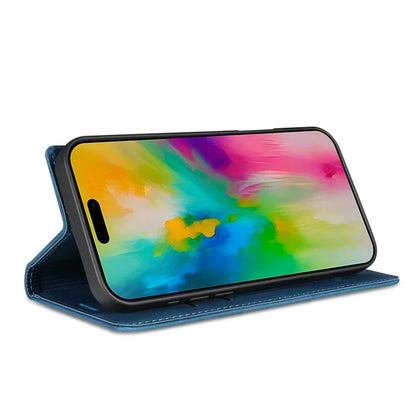 For iPhone 16 Wallet Case Magnetic Closing Leather Phone Cover