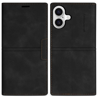 For iPhone 16 Wallet Case Magnetic Closing Leather Phone Cover