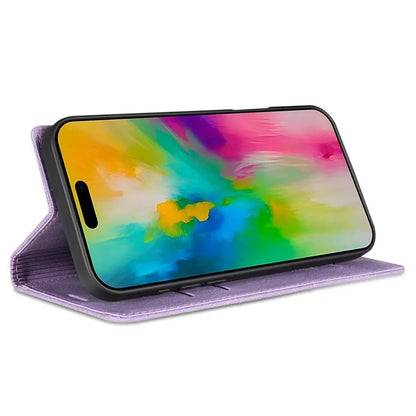 For iPhone 16 Plus Wallet Case Magnetic Closing Leather Phone Cover