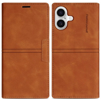 For iPhone 16 Plus Wallet Case Magnetic Closing Leather Phone Cover