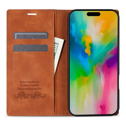 For iPhone 16 Plus Wallet Case Magnetic Closing Leather Phone Cover