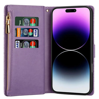 For iPhone 16 Case Starry Sky Carving Leather Wallet Phone Cover