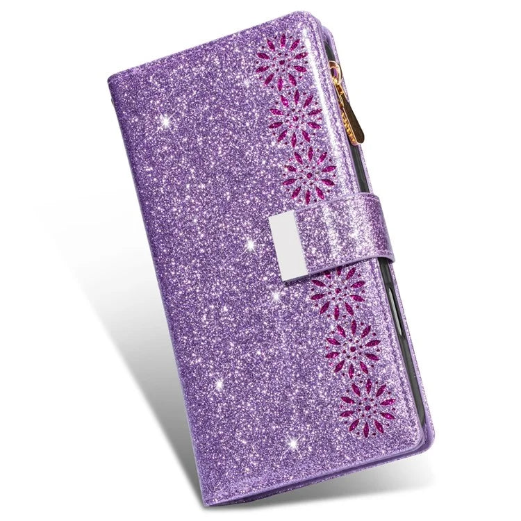 For iPhone 16 Plus Case Starry Sky Carving Leather Wallet Phone Cover