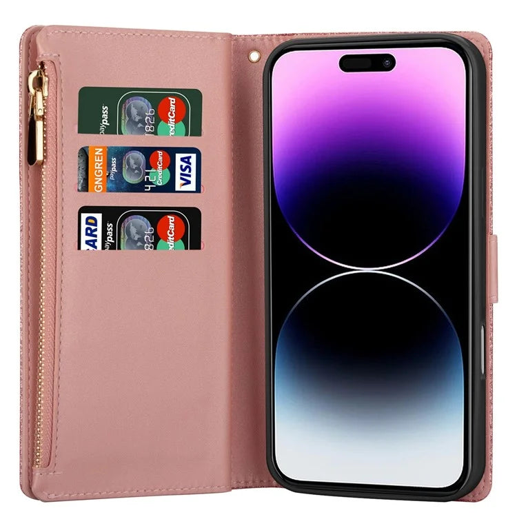 For iPhone 16 Plus Case Starry Sky Carving Leather Wallet Phone Cover