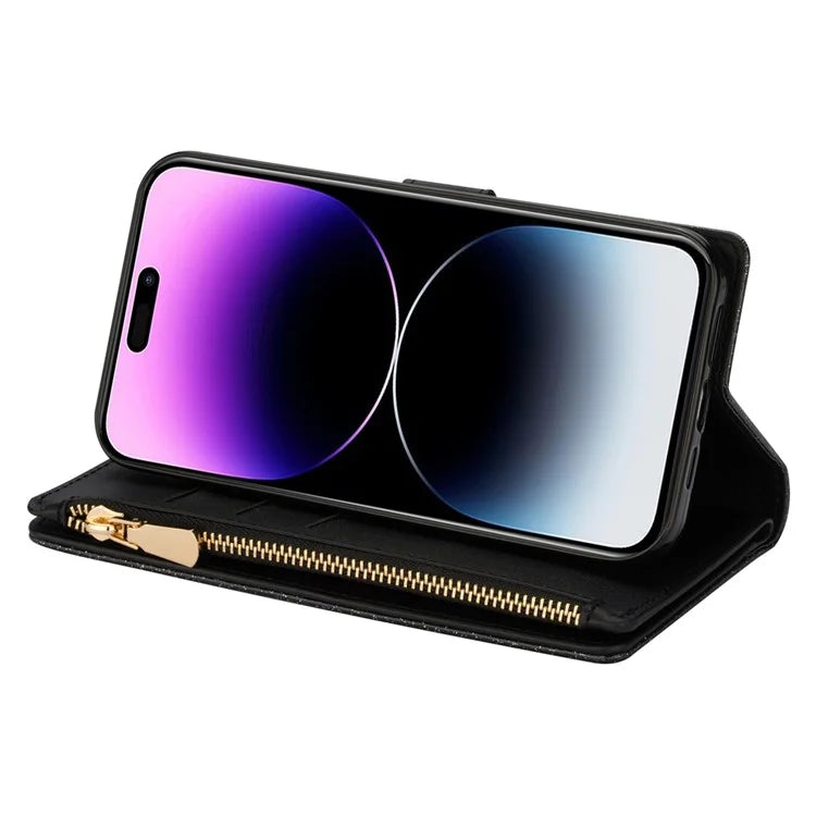 For iPhone 16 Plus Case Starry Sky Carving Leather Wallet Phone Cover