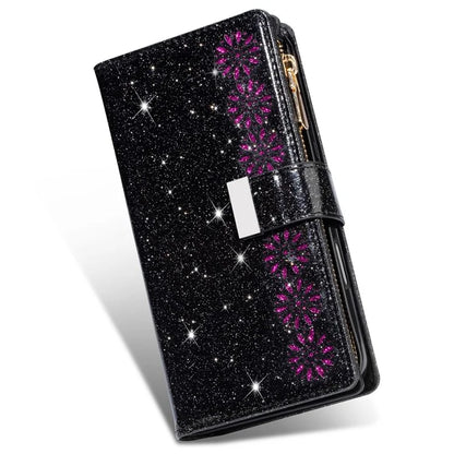 For iPhone 16 Plus Case Starry Sky Carving Leather Wallet Phone Cover