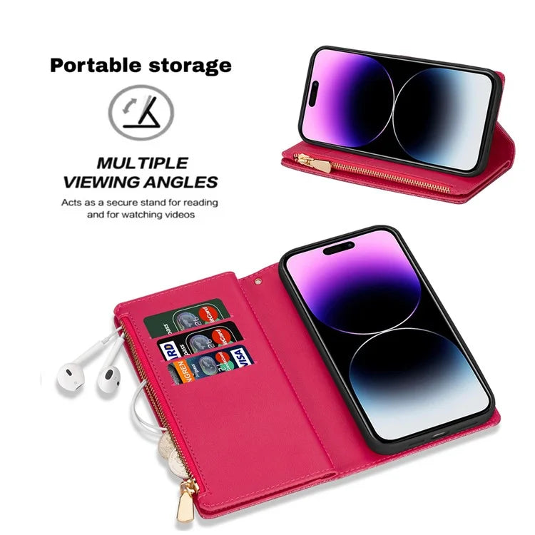 For iPhone 16 Plus Case Starry Sky Carving Leather Wallet Phone Cover