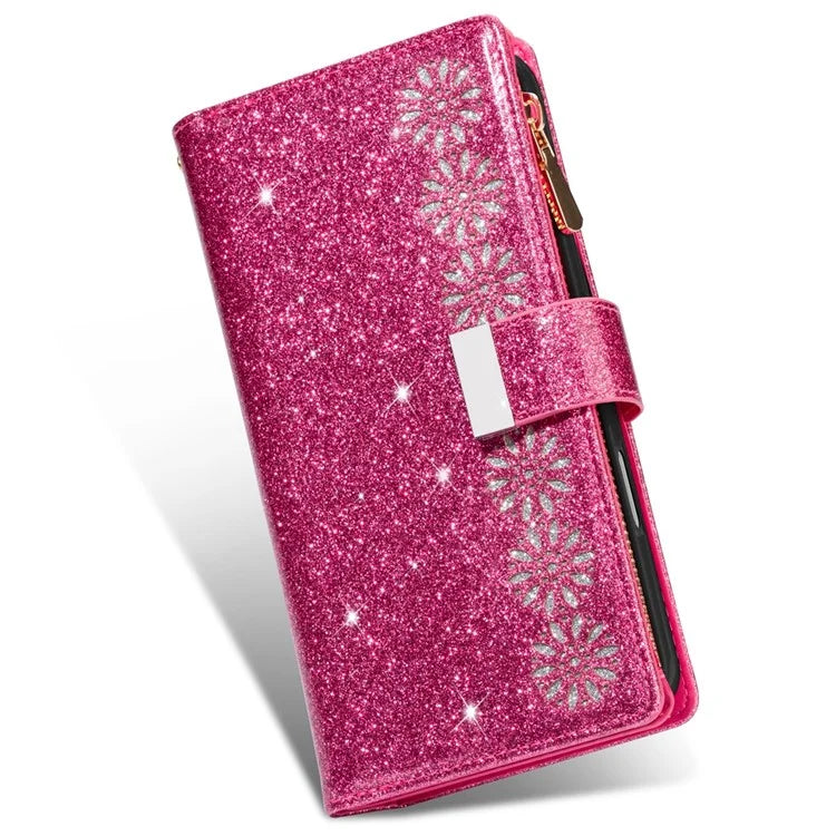 For iPhone 16 Plus Case Starry Sky Carving Leather Wallet Phone Cover