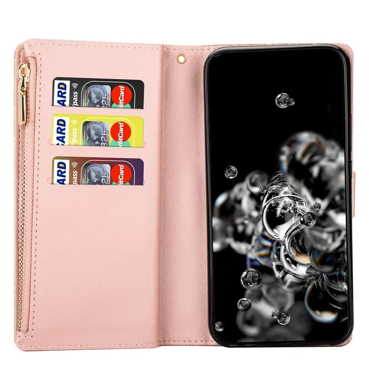 For Google Pixel 9 Pro  /  Pixel 9 Case Starry Sky Carving Leather Wallet Phone Cover